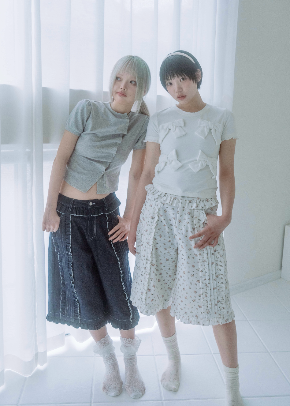 Lily’s petal denim pants