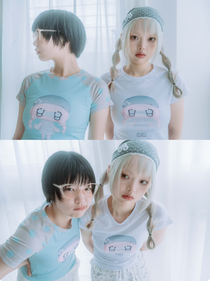 【HUHUEE】gallery girl Tee-slim