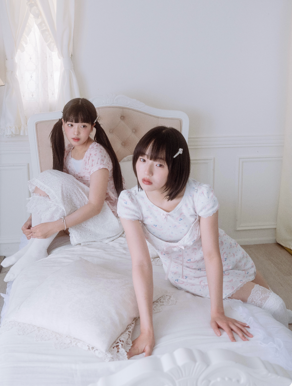 「swan's dream」lace cami dress
