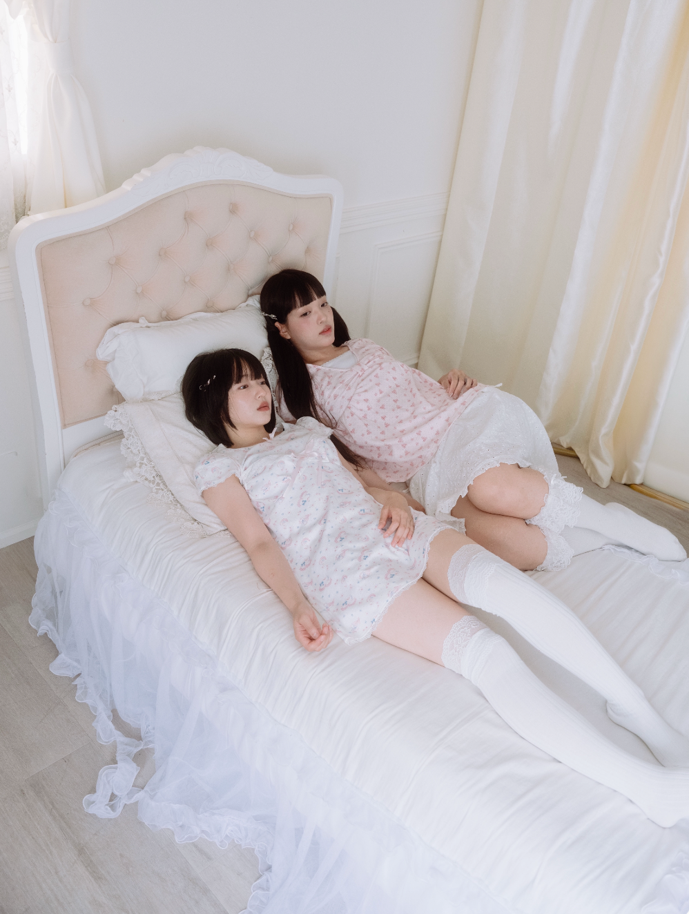 「swan's dream」lace cami dress