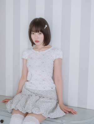 「swan's dream」lace Tee