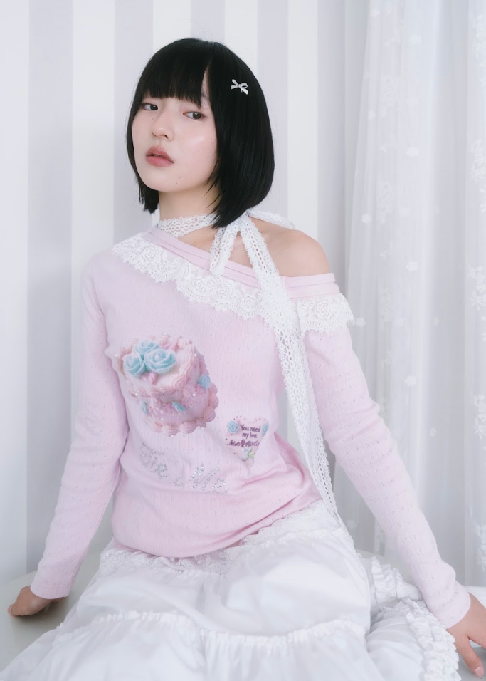 【8月下旬発送】「You need my love.」Lace-up Tee