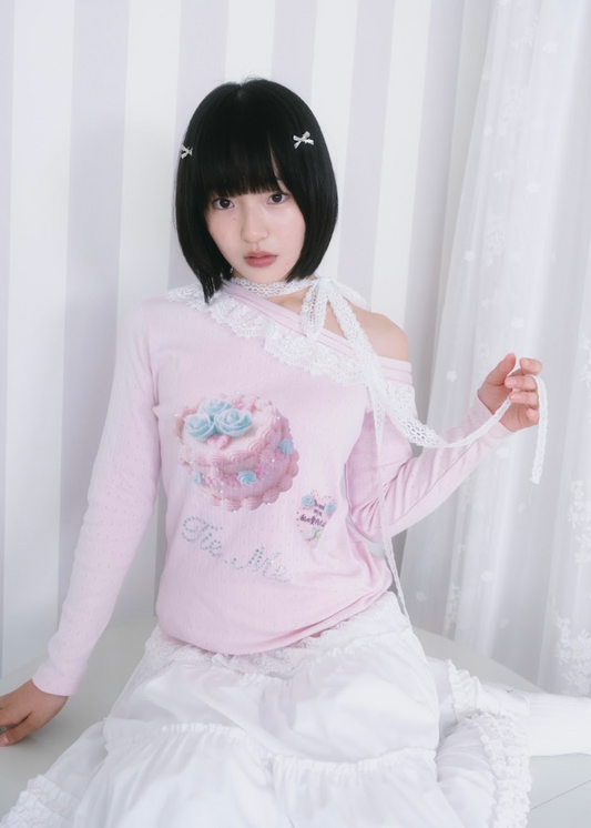 【8月下旬発送】「You need my love.」Lace-up Tee