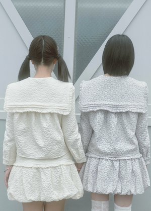 【8月下旬発送】glossy bloom sailor blouse