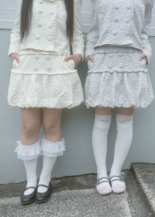 【8月下旬発送】glossy bloom balloon skirt