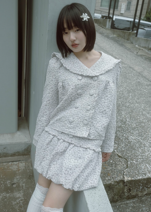 【8月下旬発送】glossy bloom balloon skirt