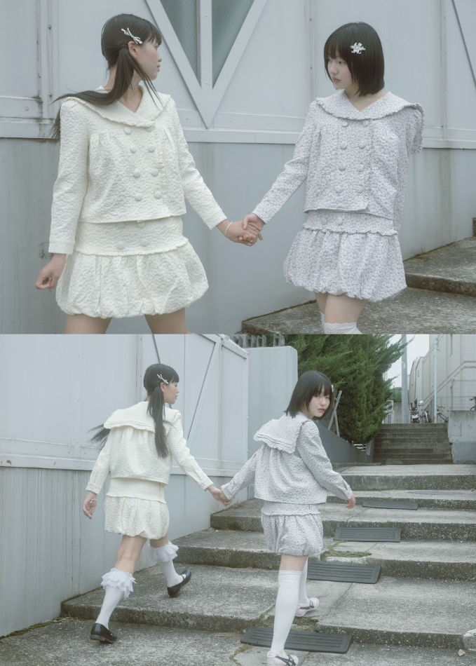 【8月下旬発送】glossy bloom balloon skirt