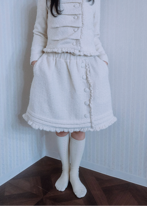 button up tweed jacket