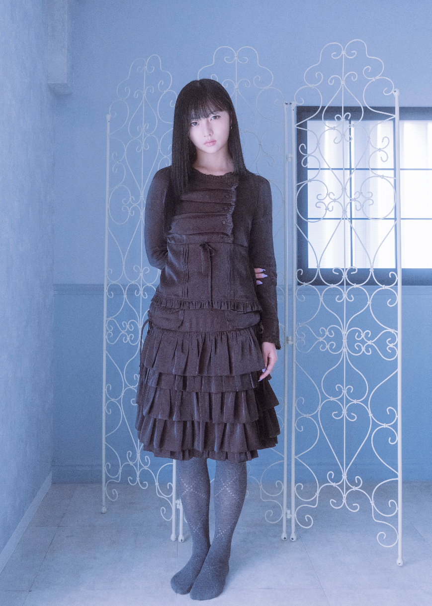 cargo frill shimmer tiered skirt