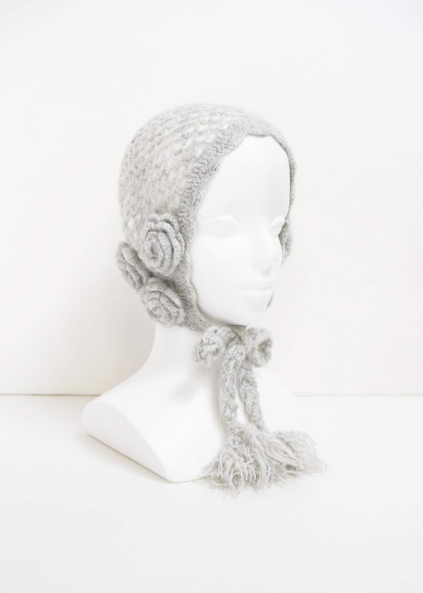 handmade rose beanie