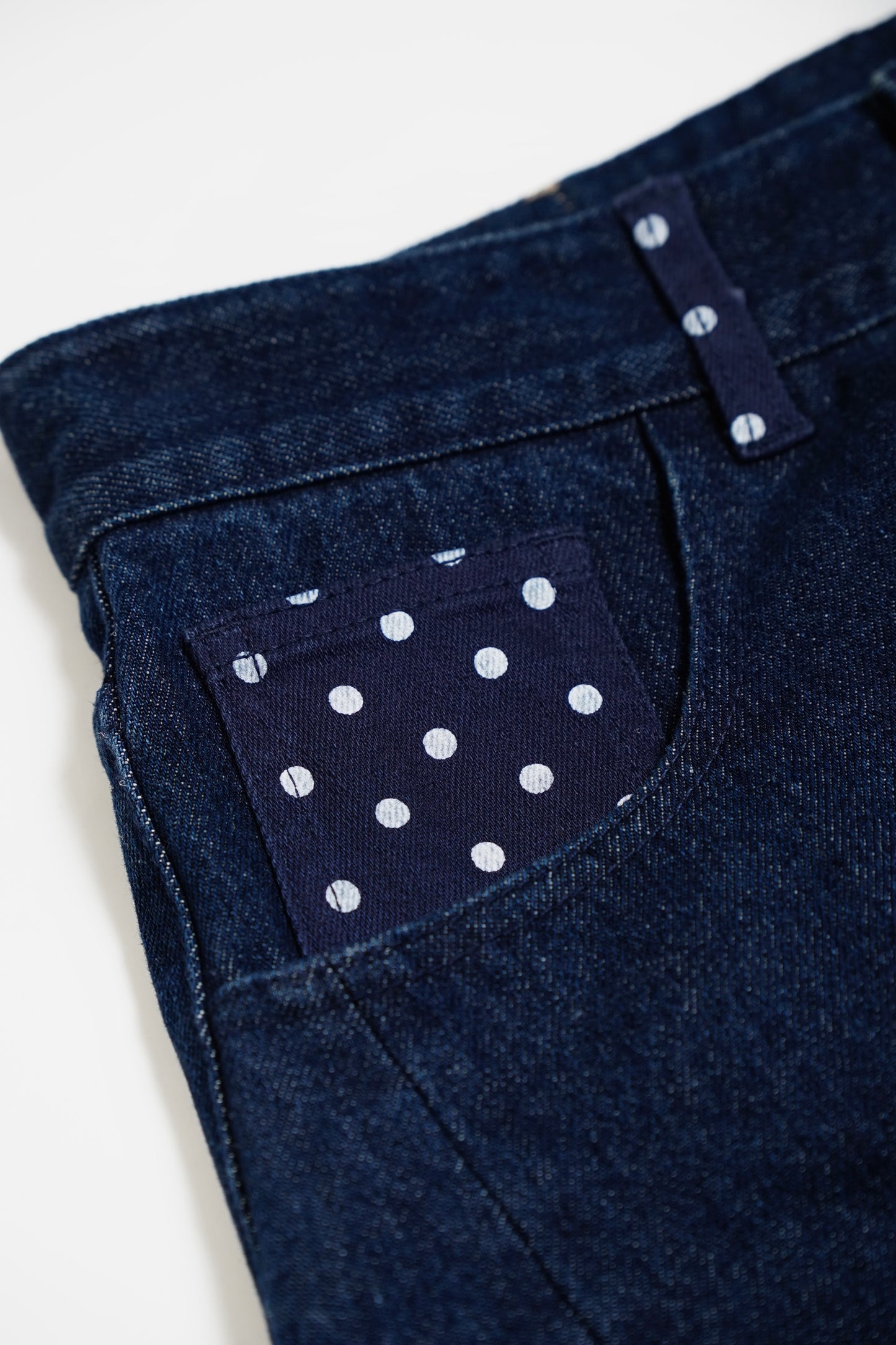 secret dot longline denim