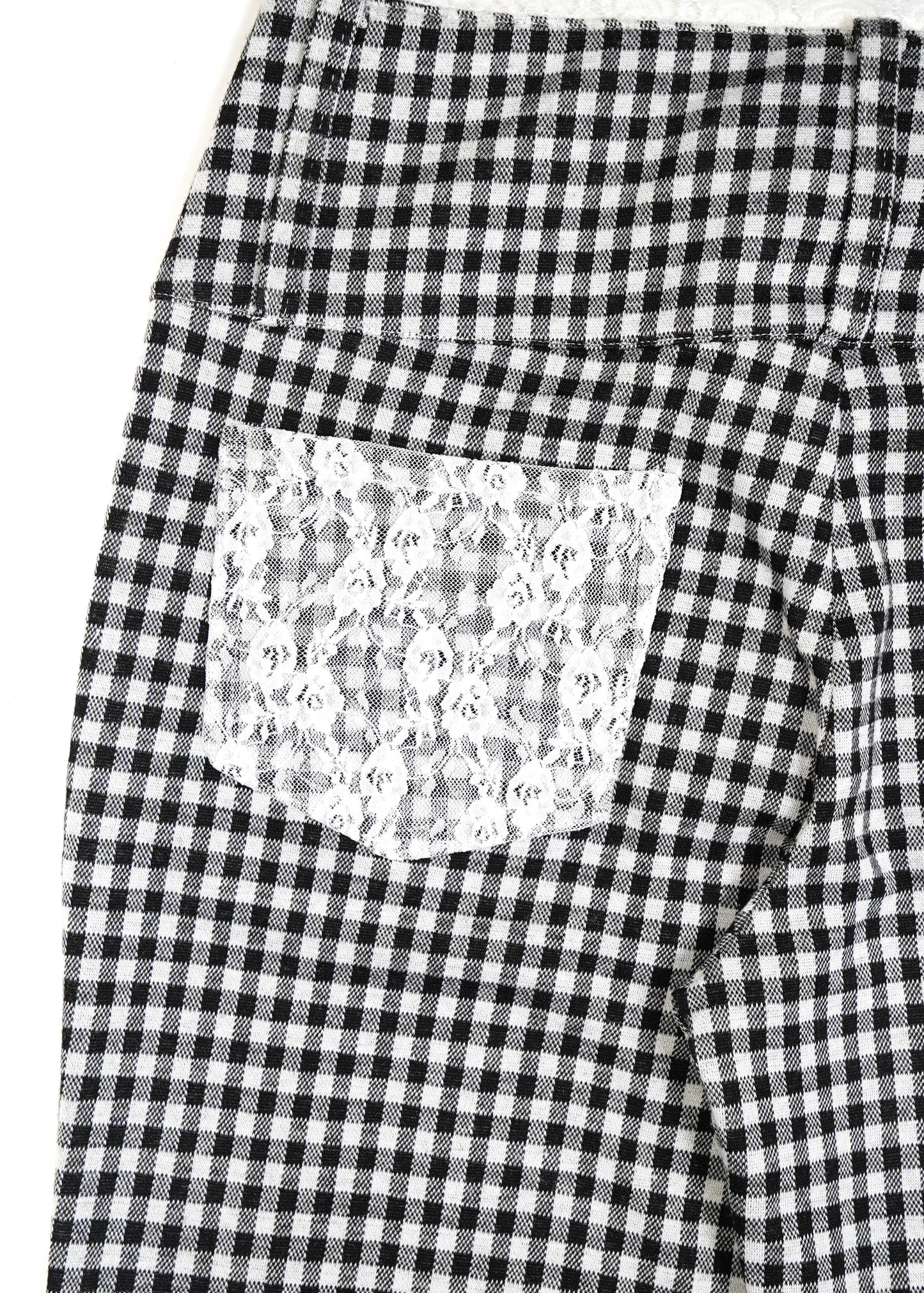 vintage lace gingham pants