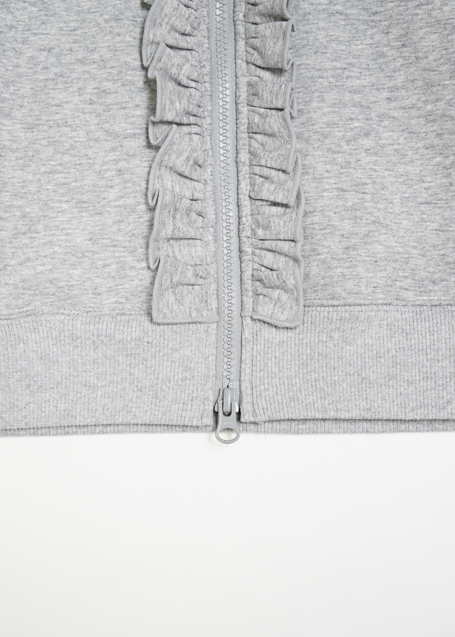 sailor collar frill zip hoodie
