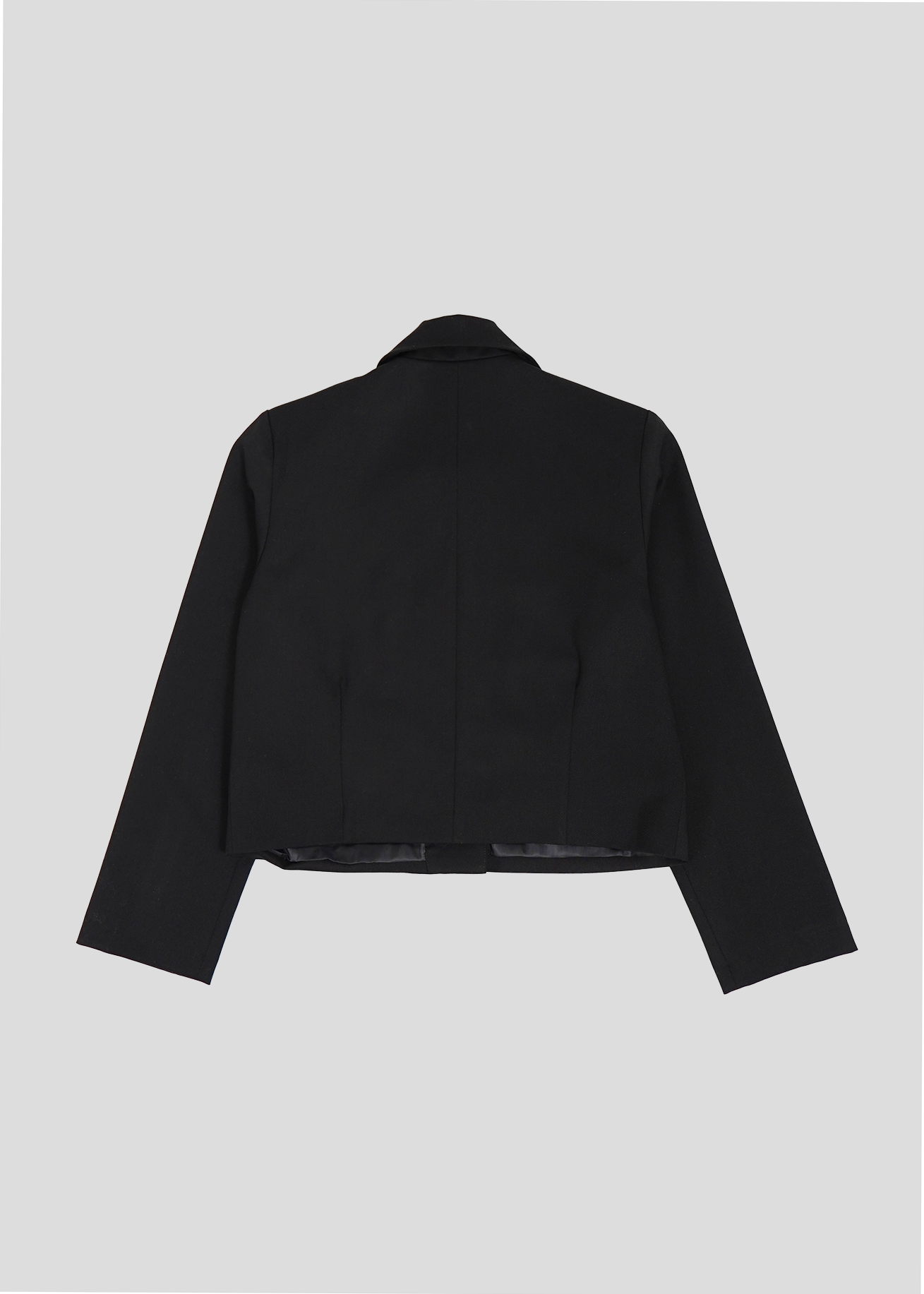 button up  jacket-BLACK