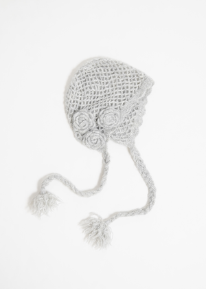 handmade rose beanie