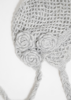 handmade rose beanie