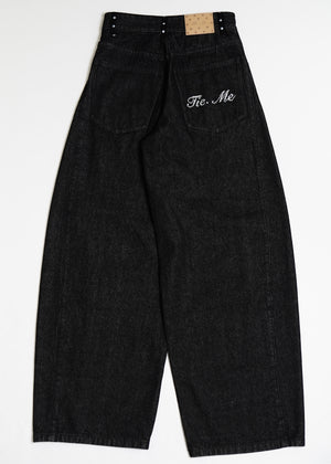 secret dot longline denim