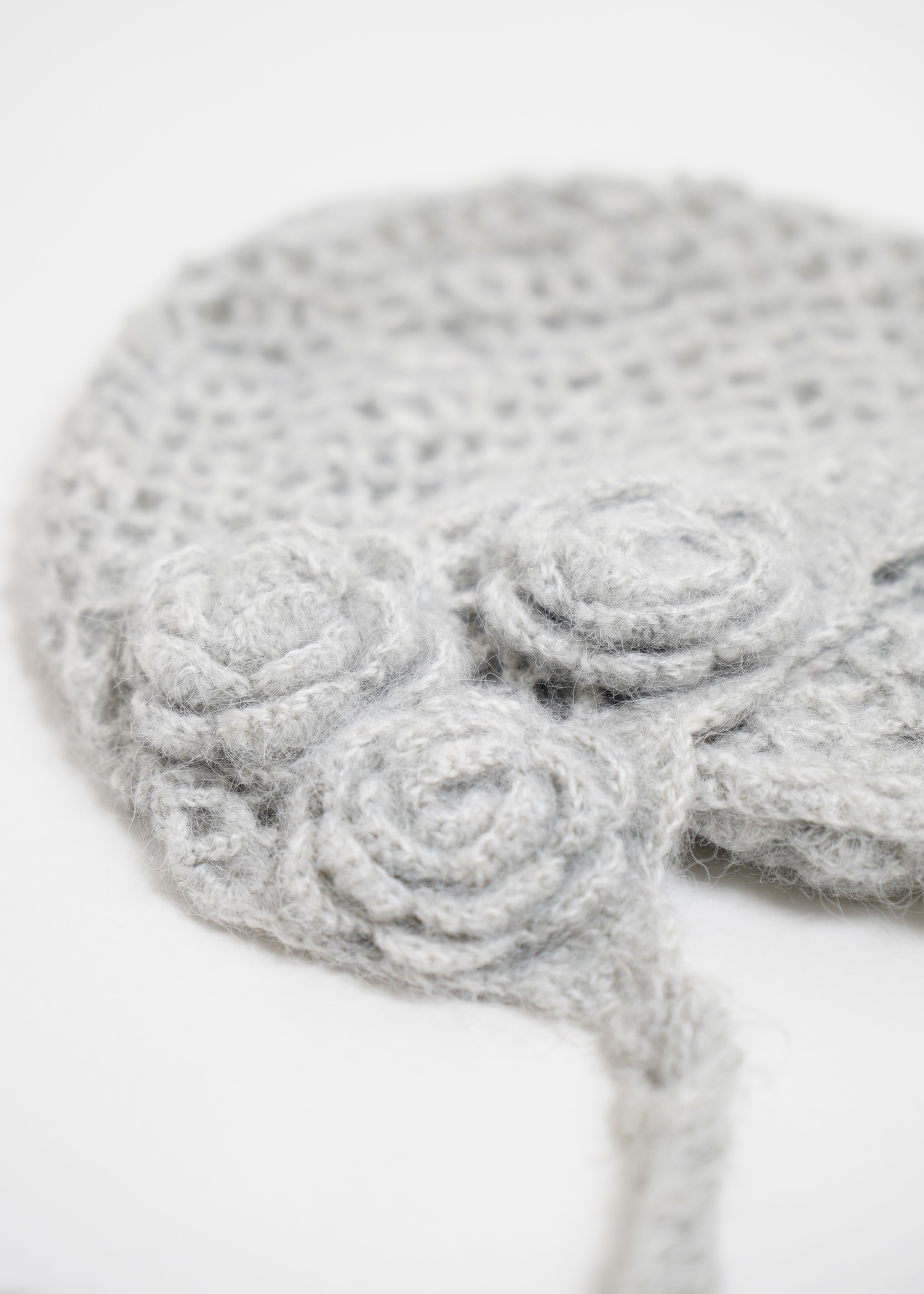 handmade rose beanie