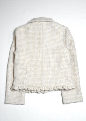 button up tweed jacket