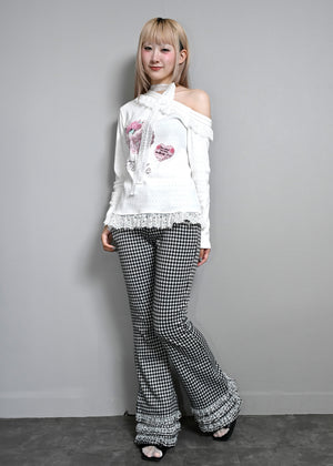 【8月下旬発送】「You need my love.」Lace-up Tee