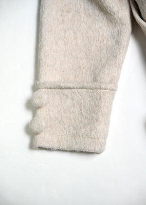grace fur collar wool long coat