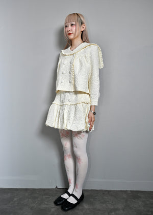 【8月下旬発送】glossy bloom sailor blouse