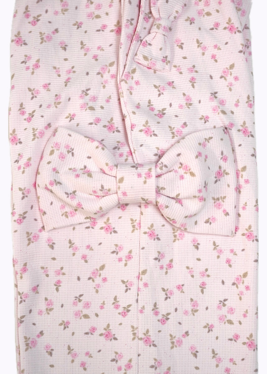 flower waffle ribbonful lounge pants