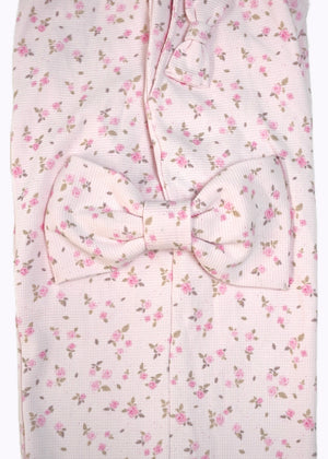 flower waffle ribbonful lounge pants