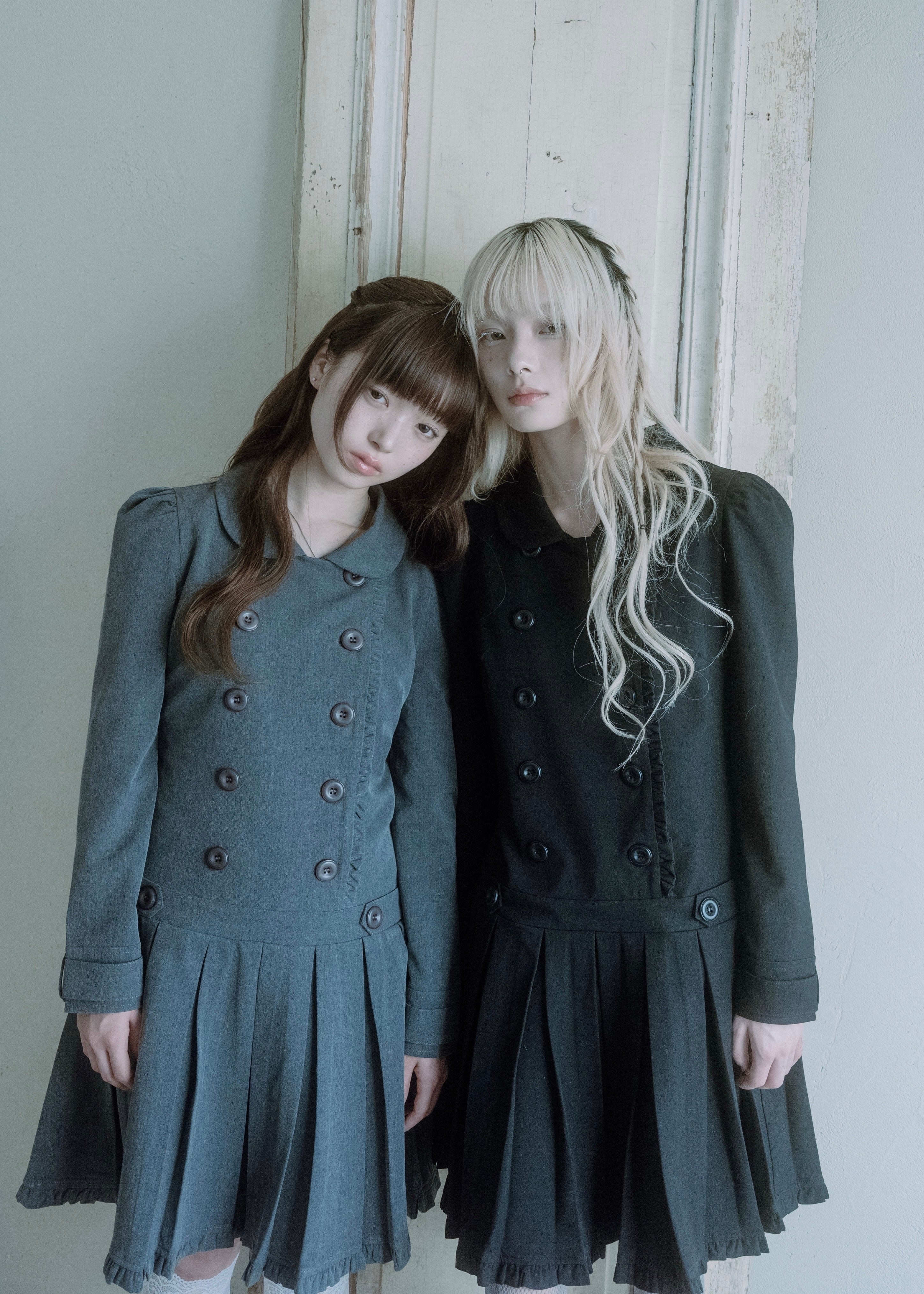 【新品】Tie.Me double-zip pleated one-piece ONE-PIECE – Tie.Me