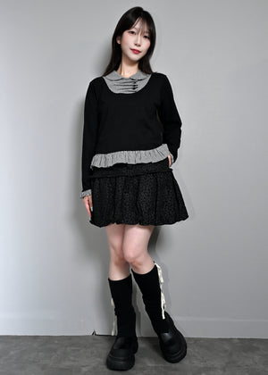 【8月下旬発送】glossy bloom balloon skirt