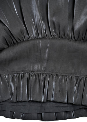 cargo frill shimmer tiered skirt