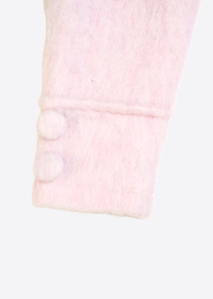 grace fur collar wool long coat