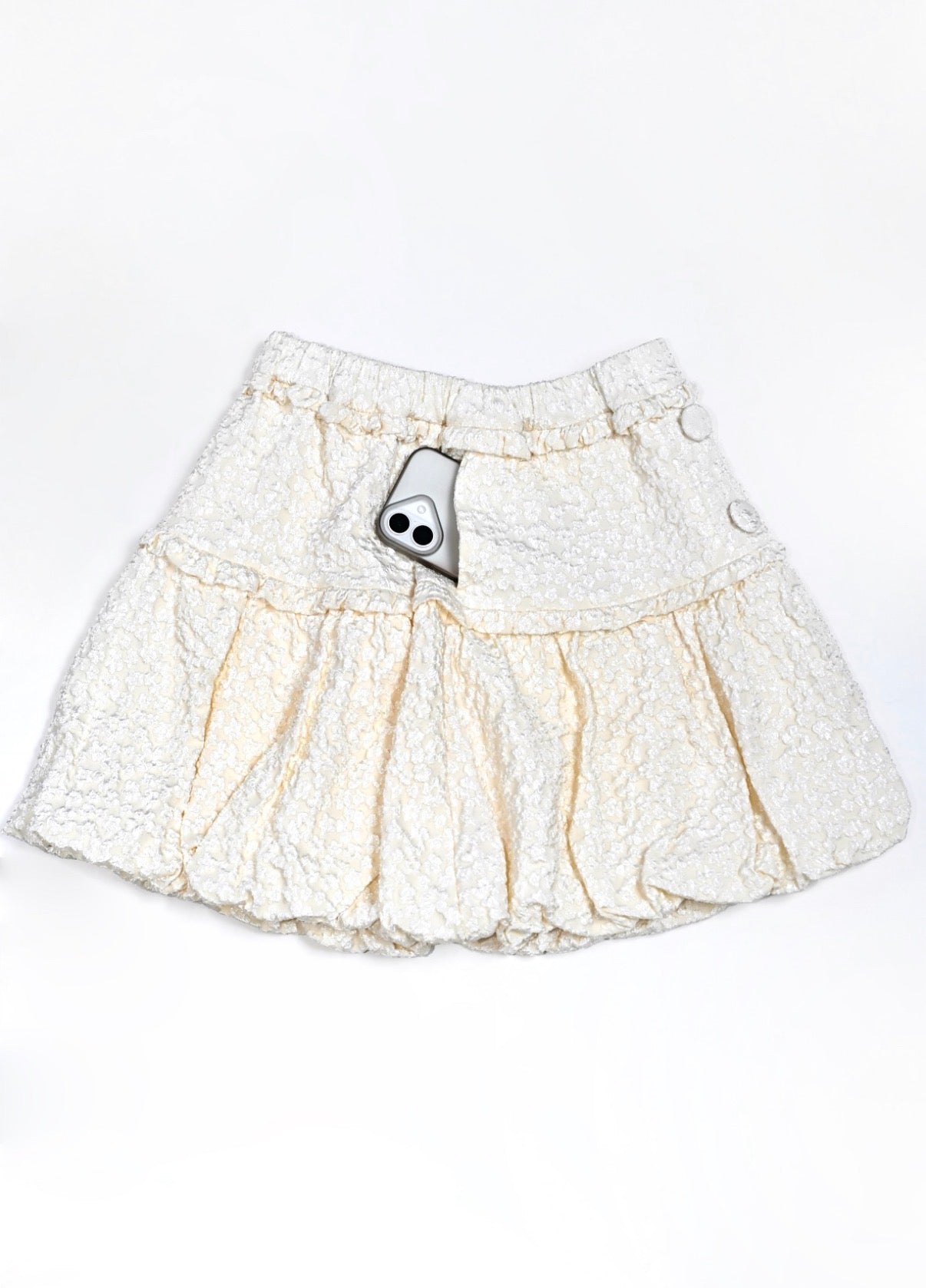 【8月下旬発送】glossy bloom balloon skirt