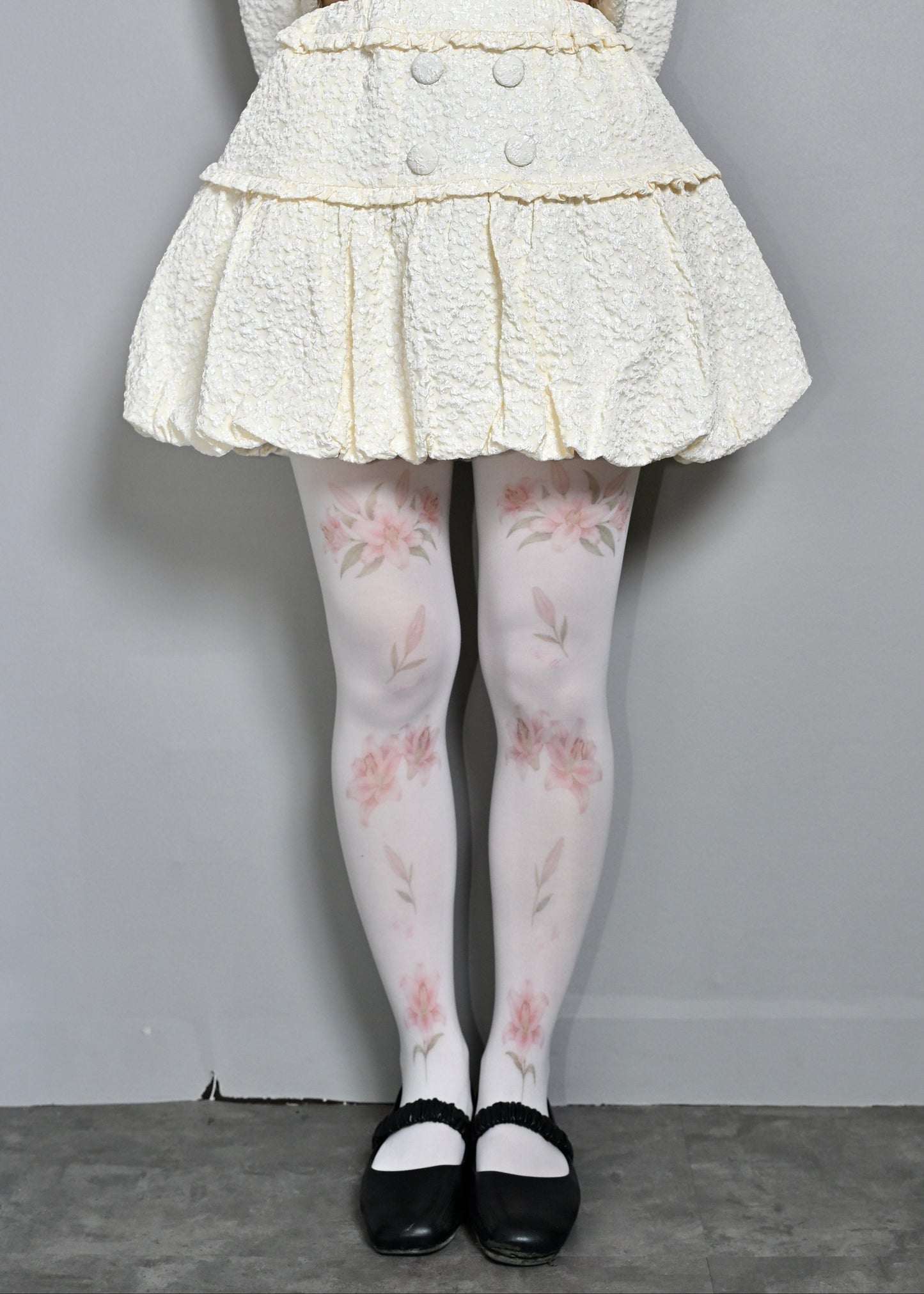 【8月下旬発送】glossy bloom balloon skirt