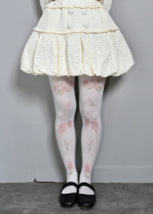 【8月下旬発送】glossy bloom balloon skirt
