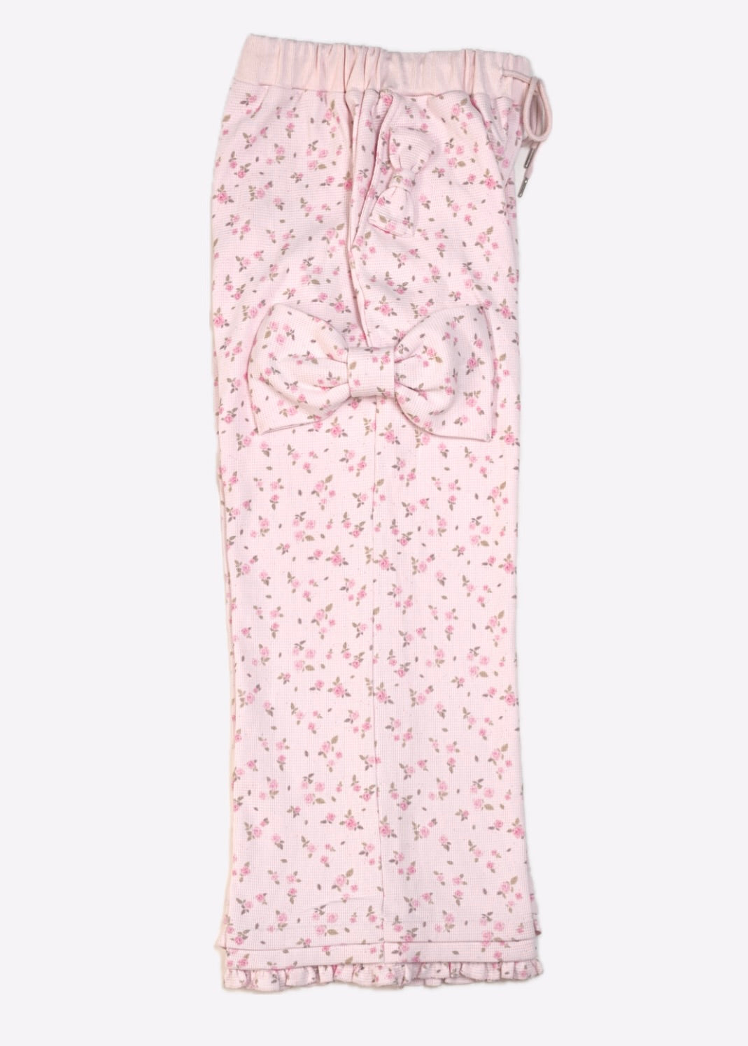 flower waffle ribbonful lounge pants