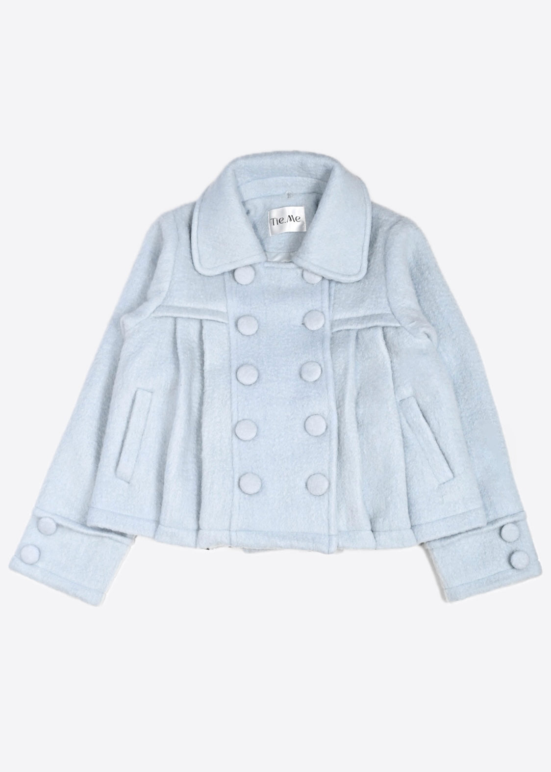 grace fur collar wool coat