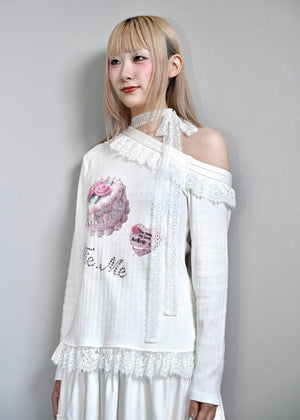 【8月下旬発送】「You need my love.」Lace-up Tee