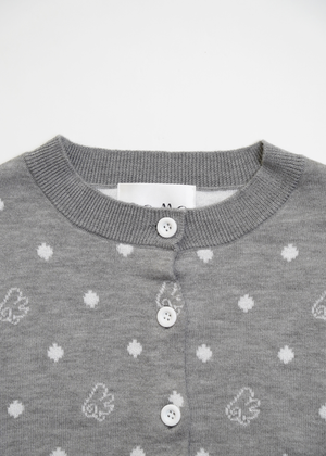 wings dot knit cardigan