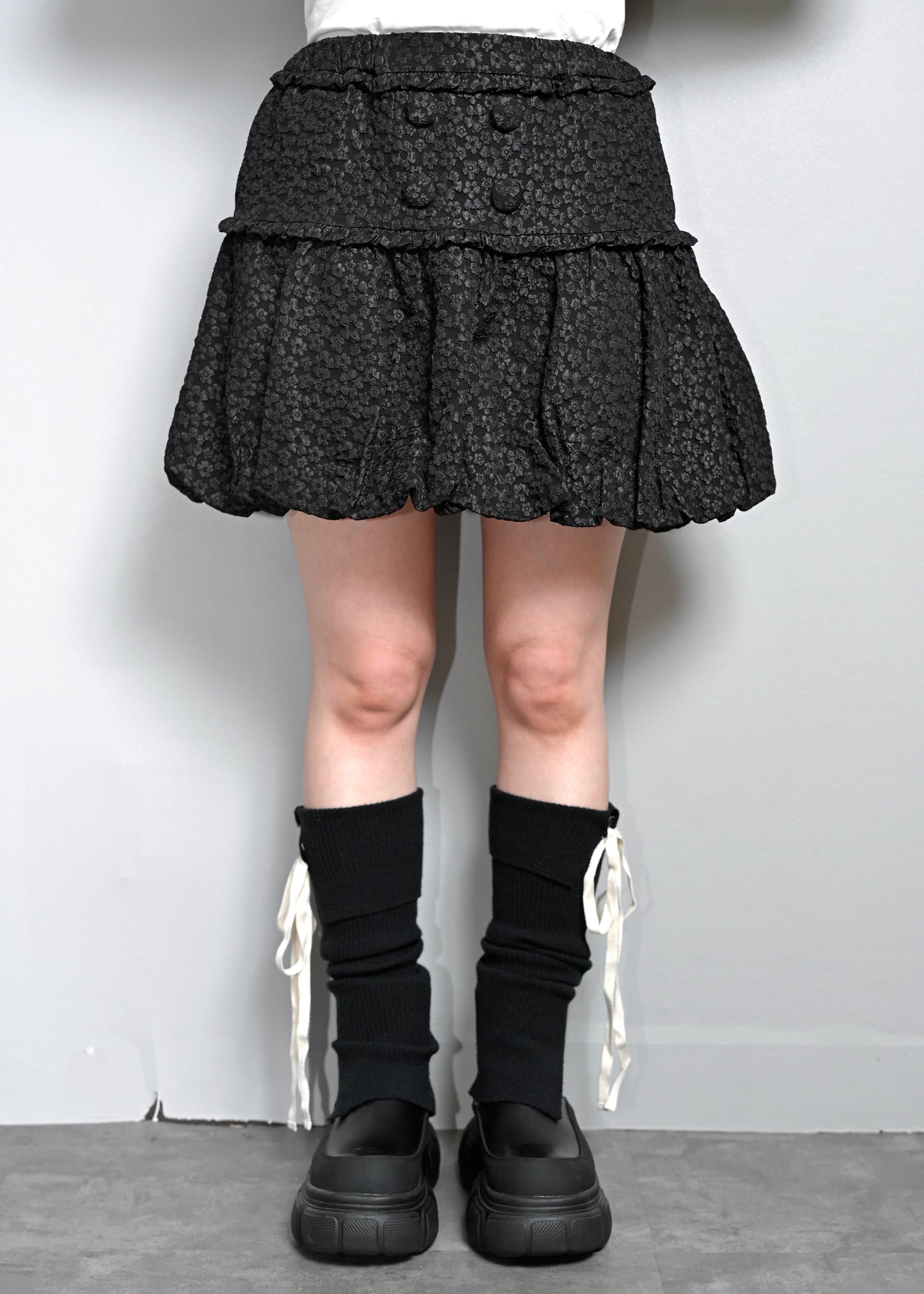 【8月下旬発送】glossy bloom balloon skirt