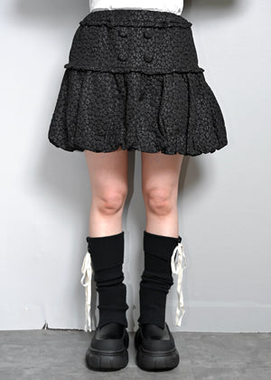 【8月下旬発送】glossy bloom balloon skirt