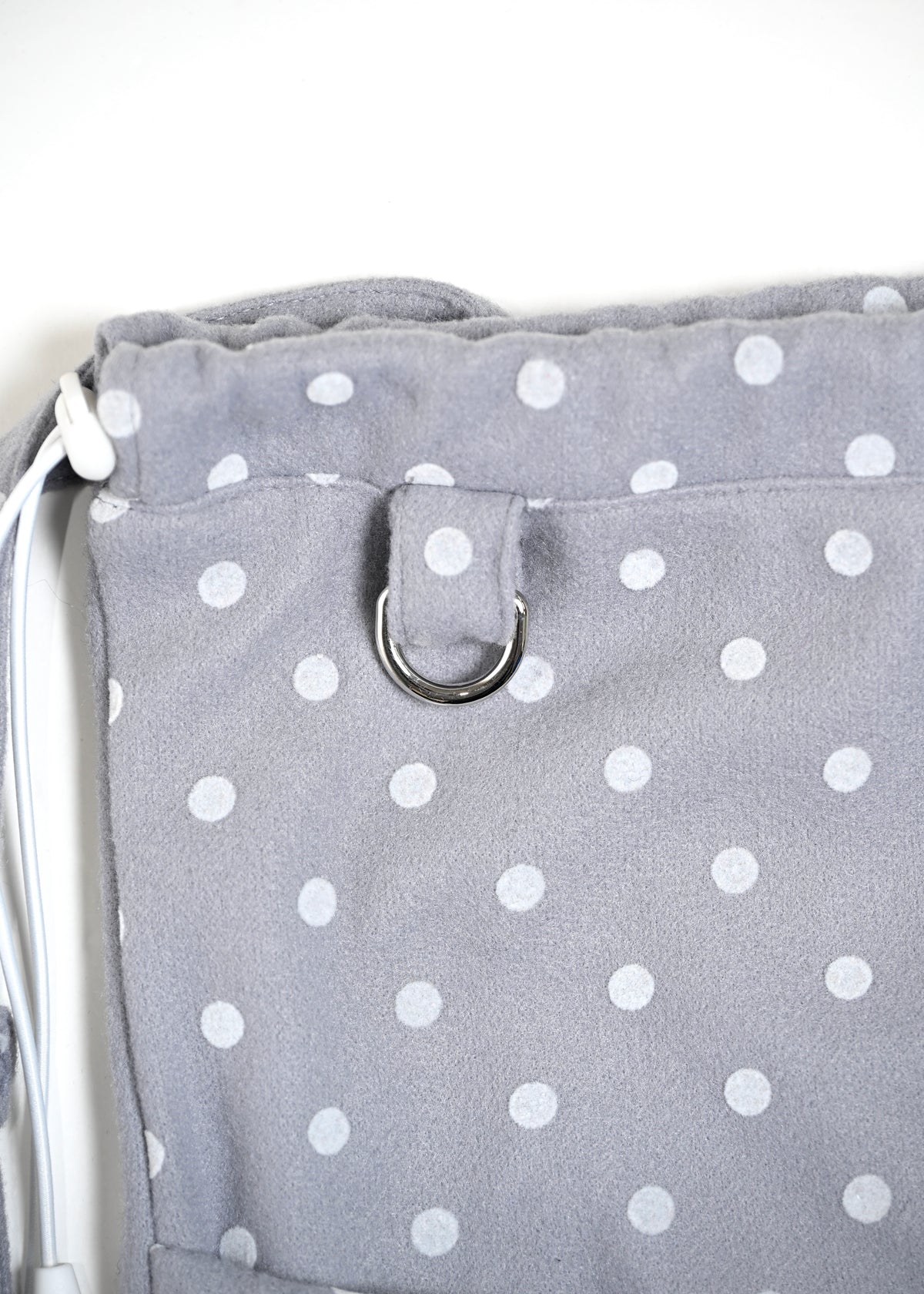 velvet dot woolly frill knapsack