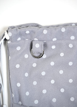 velvet dot woolly frill knapsack