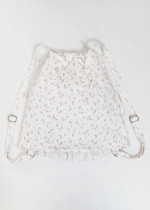 flower waffle frill knapsack