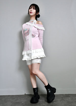 【8月下旬発送】「You need my love.」Lace-up Tee