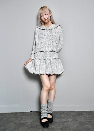 【8月下旬発送】glossy bloom balloon skirt
