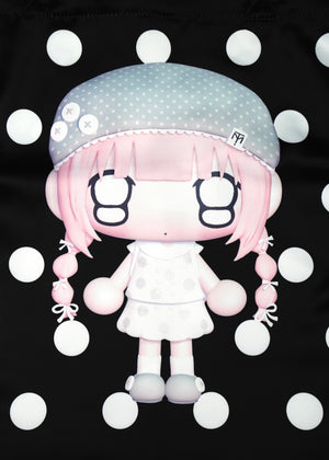 【HUHUEE】gallery girl satin frill bag