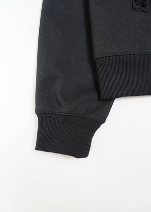 sailor collar frill zip hoodie