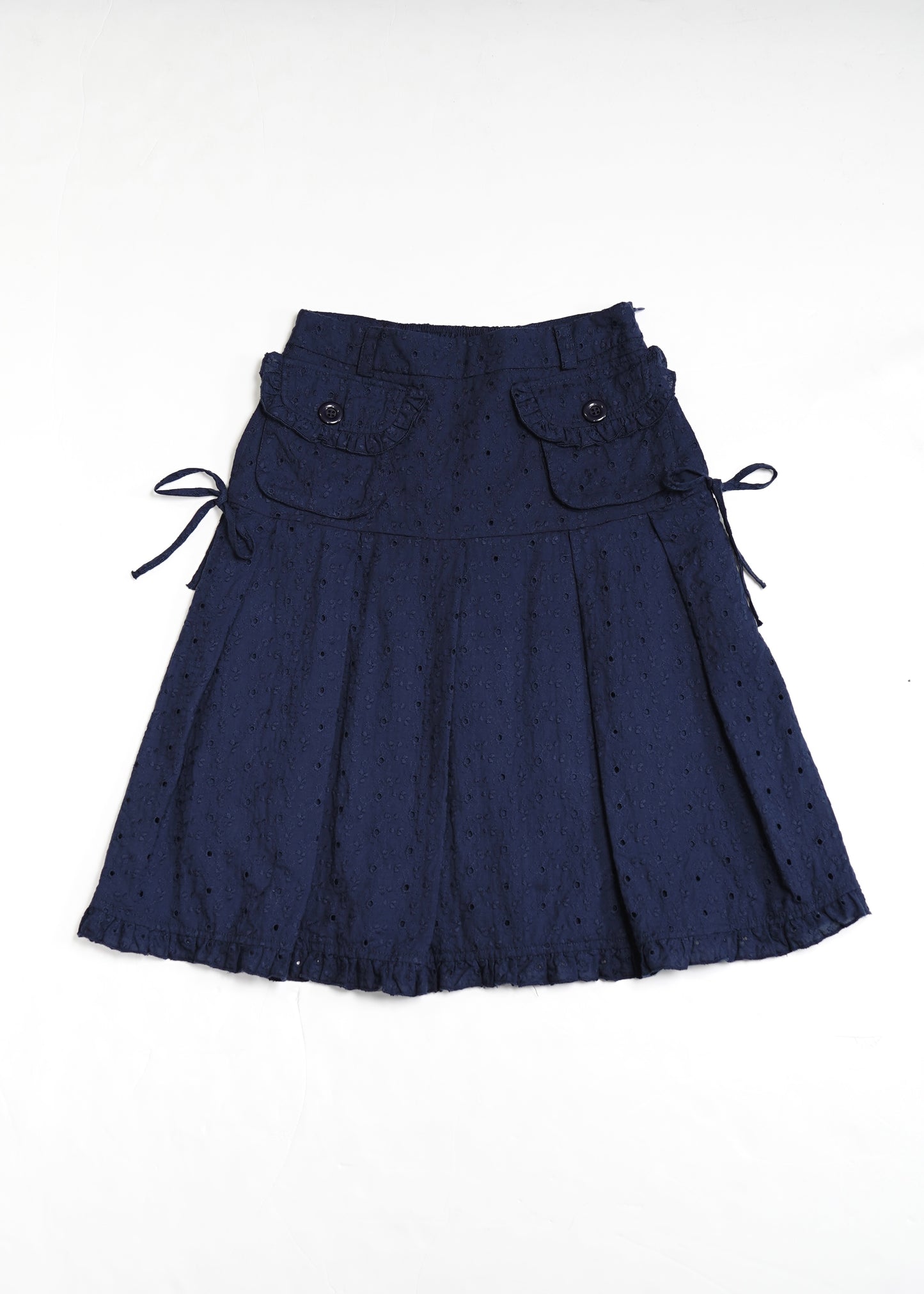 pleated cargo floral skirt