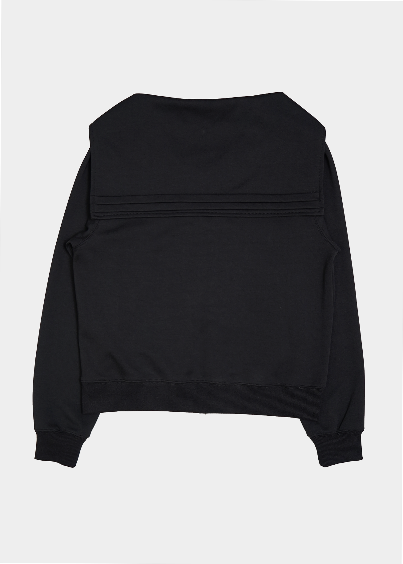 sailor collar frill zip hoodie